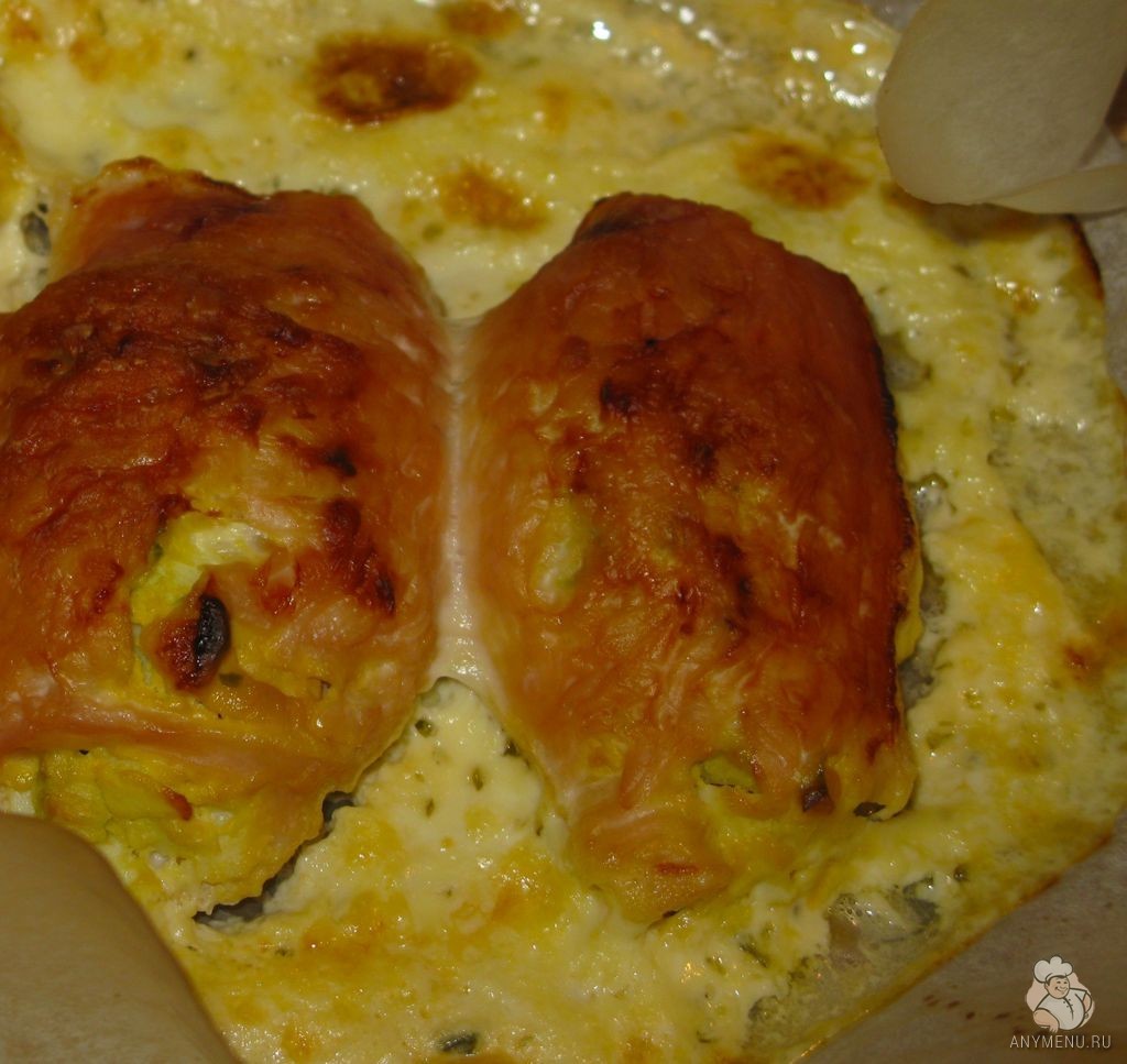 Куриная грудка, фаршированная яйцами и зеленью (5)