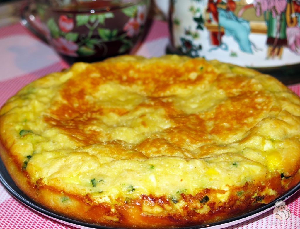 Пирог с яйцами и зеленым луком в мультиварке (8)