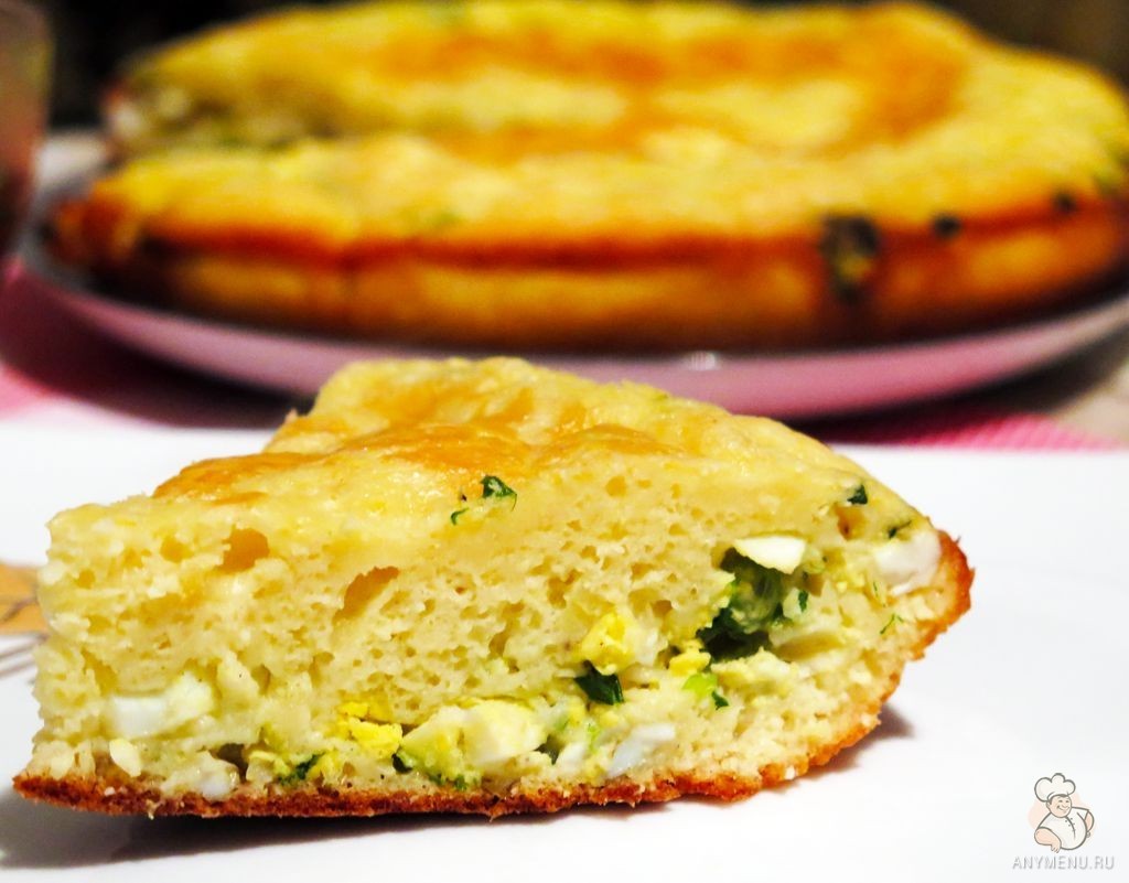 Пирог с яйцами и зеленым луком в мультиварке (9)