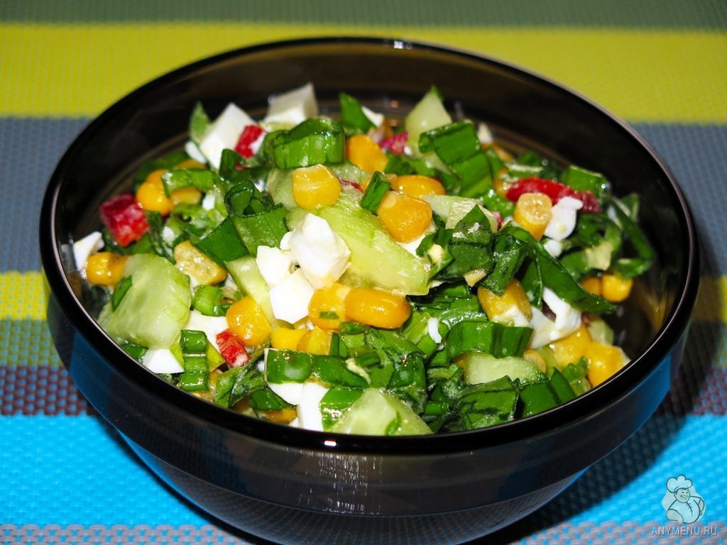 Салат из черемши с овощами (1)