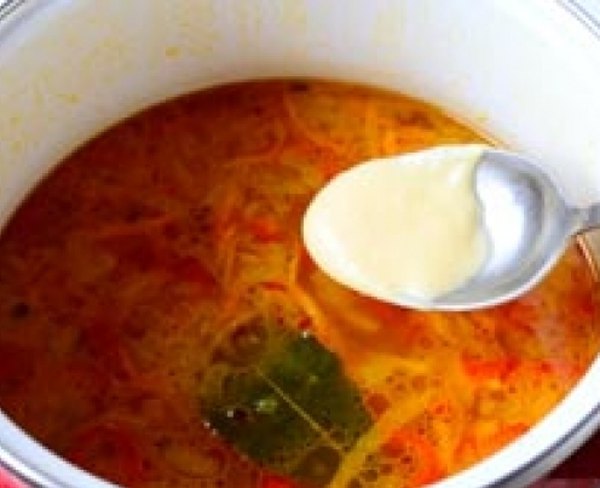 Постный суп с клецками5
