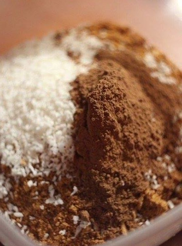 Шоколадно кофейный чизкейк с вафельно кокосовой основой2