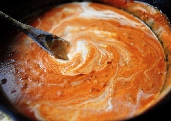 Феттучини в томатно-сливочном соусе 3