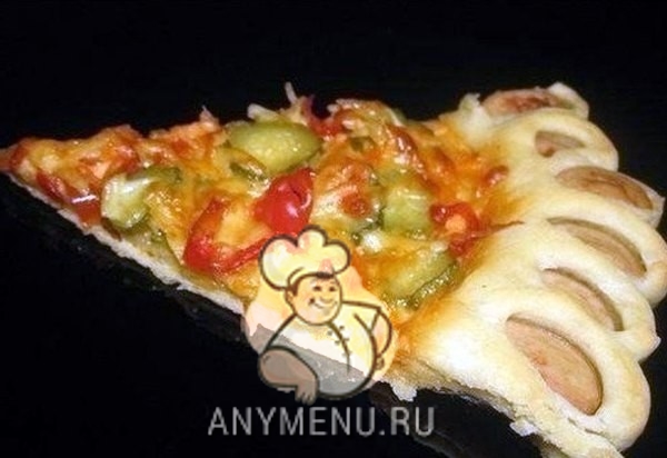 Домашняя пицца с вкусным краешком