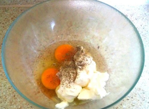 Луковый пирог с яично сметанной заливкой2
