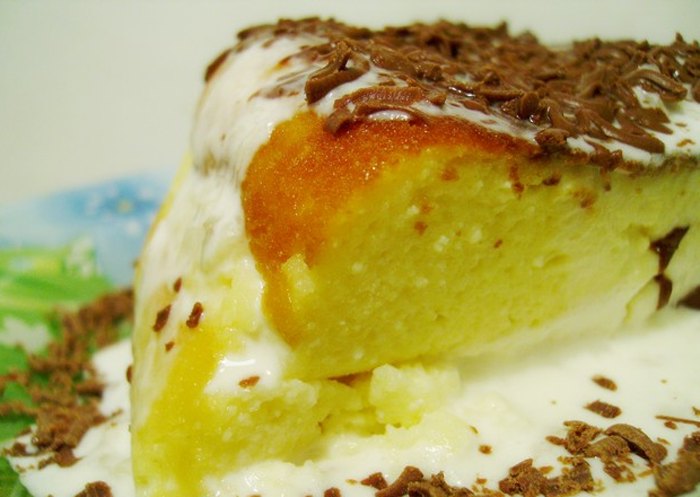 Творожный пудинг в мультиварке