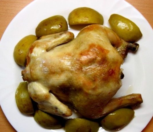 kurica-farshirovannaya-yablokami-v-duxovke