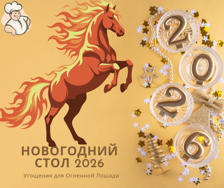 Встречаем 2026: Год Огненной Лошади. Тренды, меню и магия подготовки
